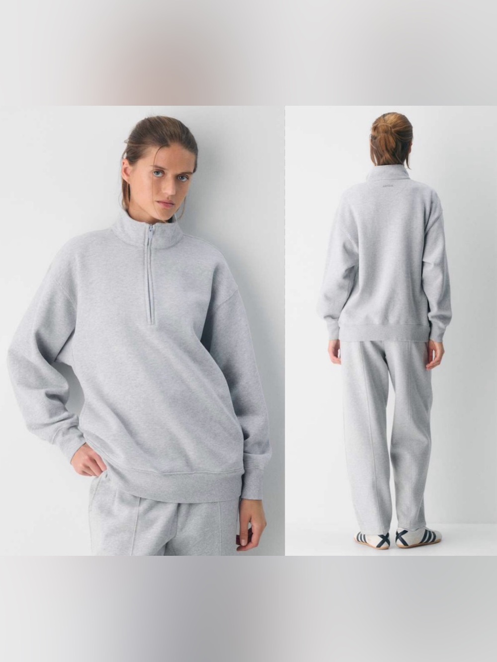 NWOTS Aritzia Boyfriend Half Zip Sweatfleece  Sz S